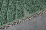 Handmade Green berber rug - Custom moroccan rug - wool rug