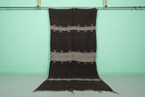 Brown Handwoven kilim 4.8 FT X 9.8 FT