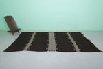 Brown Handwoven kilim 4.8 FT X 9.8 FT