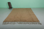 Beni Ourain Moroccan Rug - 7.2 x 9.9 Feet | Earth-Toned Wool Carpet