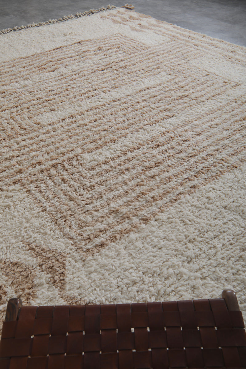 Beige and Cream  Rug  - Custom rug - Moroccan rug - custom moroccan rugs