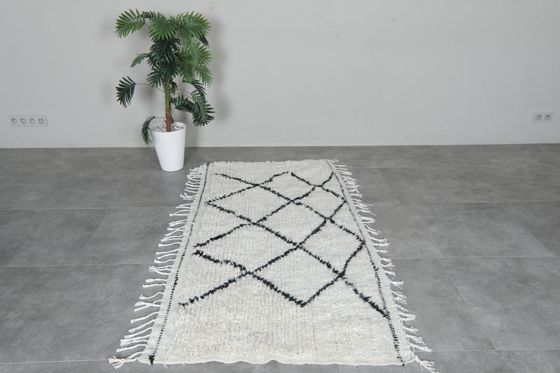 Beni ourain rug 3.2 FT X 6.3 FT