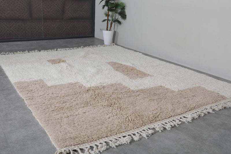 Handmade Moroccan contemporary rug - Beni ourain wool rug - Custom Rug