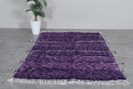 Handmade beni ourain rug 7.3 x 4.5 Feet - purple rug