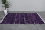 Handmade beni ourain rug 7.3 x 4.5 Feet - purple rug