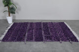 Handmade beni ourain rug 7.3 x 4.5 Feet - purple rug