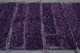 Handmade beni ourain rug 7.3 x 4.5 Feet - purple rug