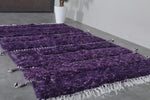 Handmade beni ourain rug 7.3 x 4.5 Feet - purple rug