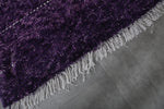 Handmade beni ourain rug 7.3 x 4.5 Feet - purple rug