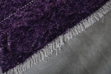 Handmade beni ourain rug 7.3 x 4.5 Feet - purple rug