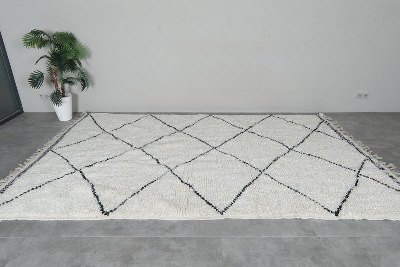 Trellis beni ourain rug  6.6 FT X 10.5 FT