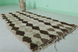 Hand knotted Moroccan rug 3.1 X 6.3 Feet