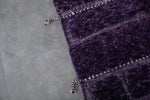 Handmade beni ourain rug 7.3 x 4.5 Feet - purple rug