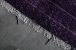 Handmade beni ourain rug 7.3 x 4.5 Feet - purple rug