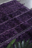 Handmade beni ourain rug 7.3 x 4.5 Feet - purple rug