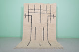 Beni Ourain Rug - Handwoven 5.3 x 8.1 Feet | Moroccan Wool Luxury