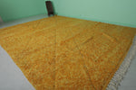 Yellow Moroccan rug 10.9 X 13.8 Feet