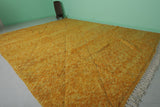 Yellow Moroccan rug 10.9 X 13.8 Feet