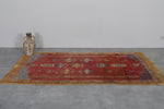 Vintage berber rug rug 4.4 x 7.9 Feet