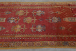 Vintage berber rug rug 4.4 x 7.9 Feet