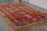 Vintage berber rug rug 4.4 x 7.9 Feet