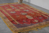 Vintage berber rug rug 4.4 x 7.9 Feet