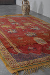 Vintage berber rug rug 4.4 x 7.9 Feet