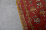 Vintage berber rug rug 4.4 x 7.9 Feet