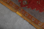 Vintage berber rug rug 4.4 x 7.9 Feet