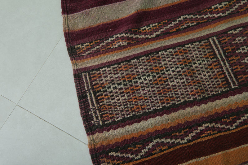 Vintage Zemmour Berber Kilim - 5.2 FT X 9.6 FT