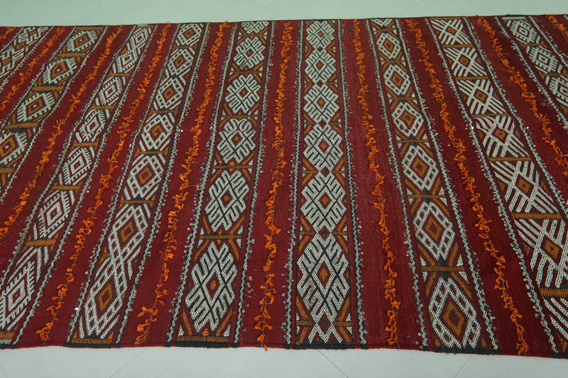 Moroccan Kilim Rug - 5.8 FT X 11.8 FT