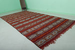 Moroccan kilim rug 5.8 ft x 11.8 ft