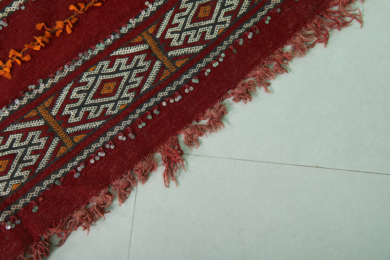 Moroccan Kilim Rug - 5.8 FT X 11.8 FT