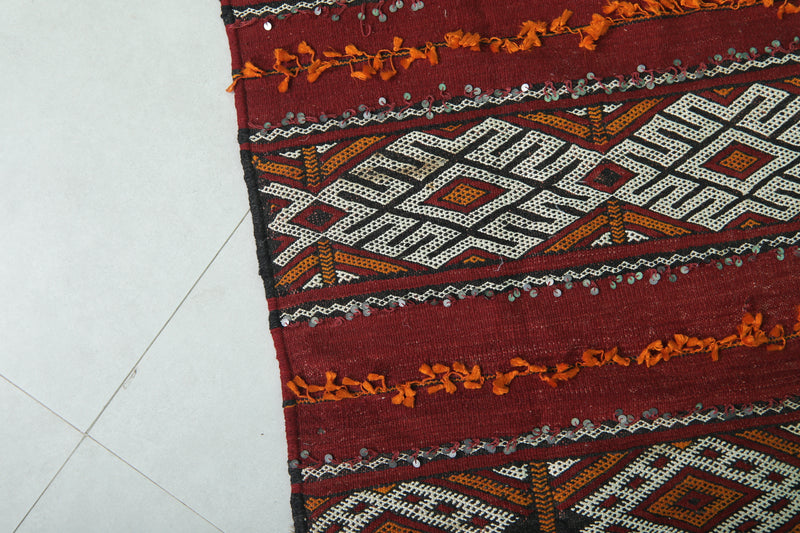 Moroccan Kilim Rug - 5.8 FT X 11.8 FT