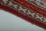 Moroccan kilim rug 5.8 ft x 11.8 ft