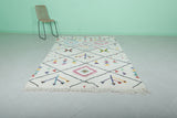 Vibrant Moroccan Rug - 5.4 x 8.5 ft | Colorful Geometric & Tribal Design - Beni ourain rugs