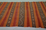 Handwoven Moroccan Hallway kilim rug 4.9 x 11.4 Feet