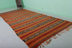 Handwoven Moroccan Hallway kilim rug 4.9 x 11.4 Feet