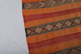 Handwoven Moroccan Hallway kilim rug 4.9 x 11.4 Feet