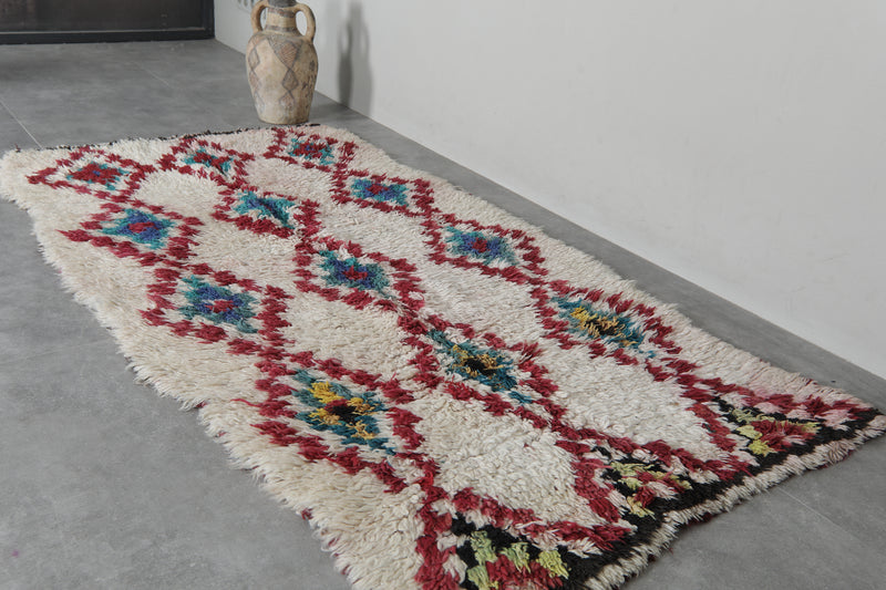 Handmade Moroccan rug 3.5 FT X 6.5 FT