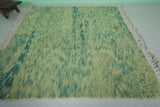 Green Moroccan Rug - Handwoven 6.3 x 6.3 Feet | Modern Wool Accent