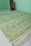 Green Moroccan Rug - Handwoven 6.3 x 6.3 Feet | Modern Wool Accent