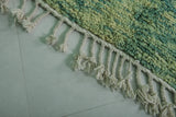 Green Moroccan Rug - Handwoven 6.3 x 6.3 Feet | Modern Wool Accent