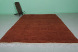 Orange Moroccan Rug - 7.2 x 11 Feet | Handwoven Wool Carpet