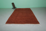 Orange Moroccan Rug - 7.2 x 11 Feet | Handwoven Wool Carpet