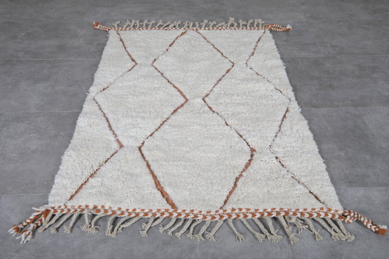 Custom beni ourain trellis rug - handmade berber rug