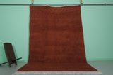 Orange Moroccan Rug - 7.2 x 11 Feet | Handwoven Wool Carpet