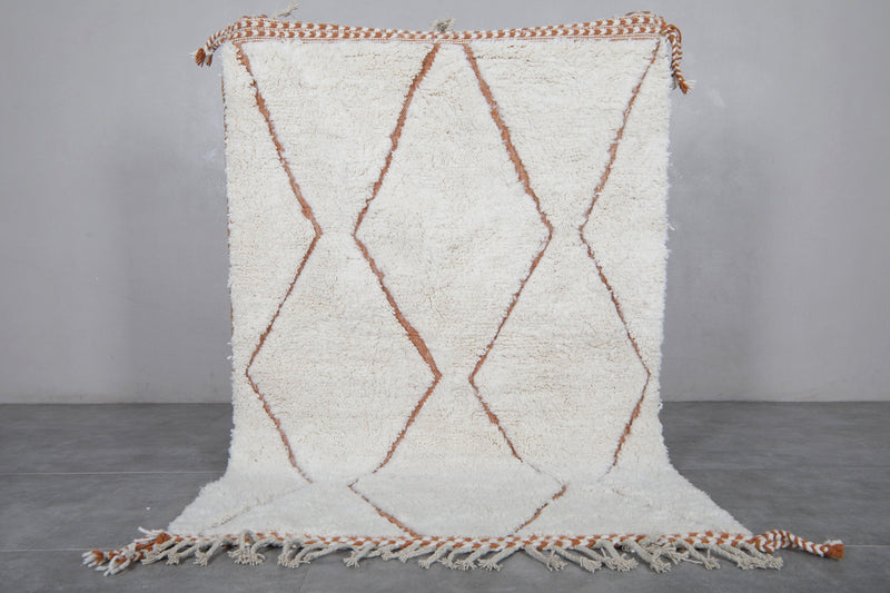 Custom beni ourain trellis rug - handmade berber rug