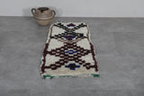 Vintage handmade berber runner rug 1.8 X 4 Feet