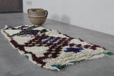 Vintage handmade berber runner rug 1.8 X 4 Feet